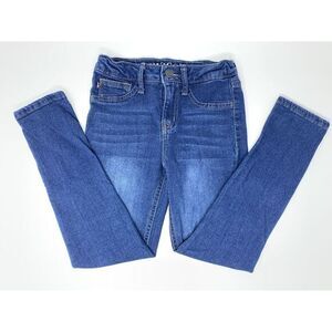 VIGOSS Blue Denim Stretch Adjustable Inside‎ Waist Girl's Skinny Jeans Size 7